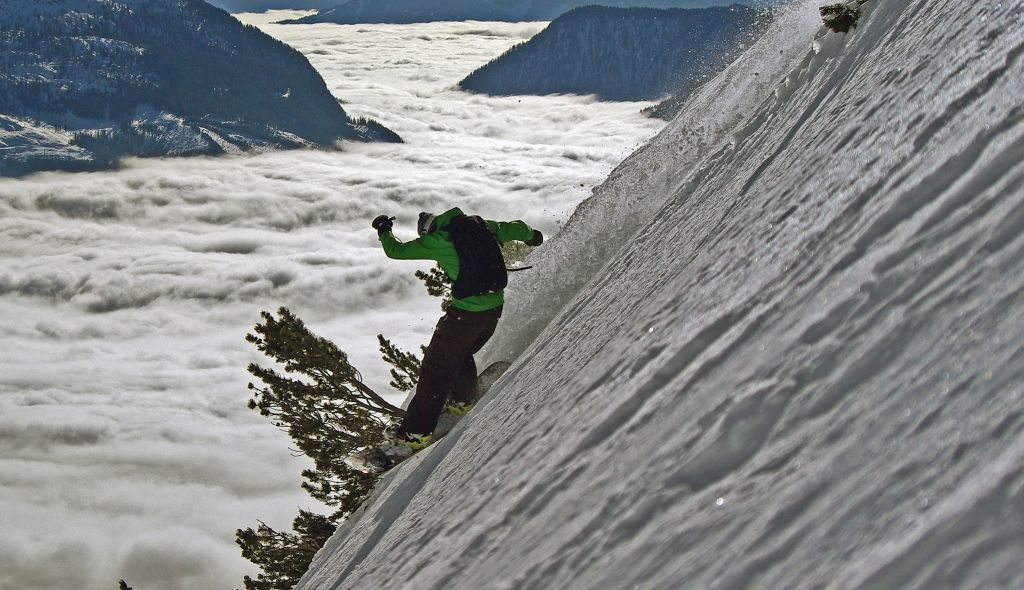 extrem ski slope