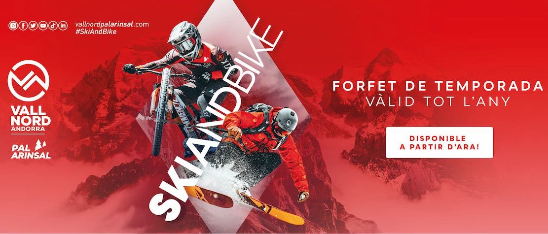 Vallnord lanza en preventa el forfait Ski&Bike más largo del Pirineo