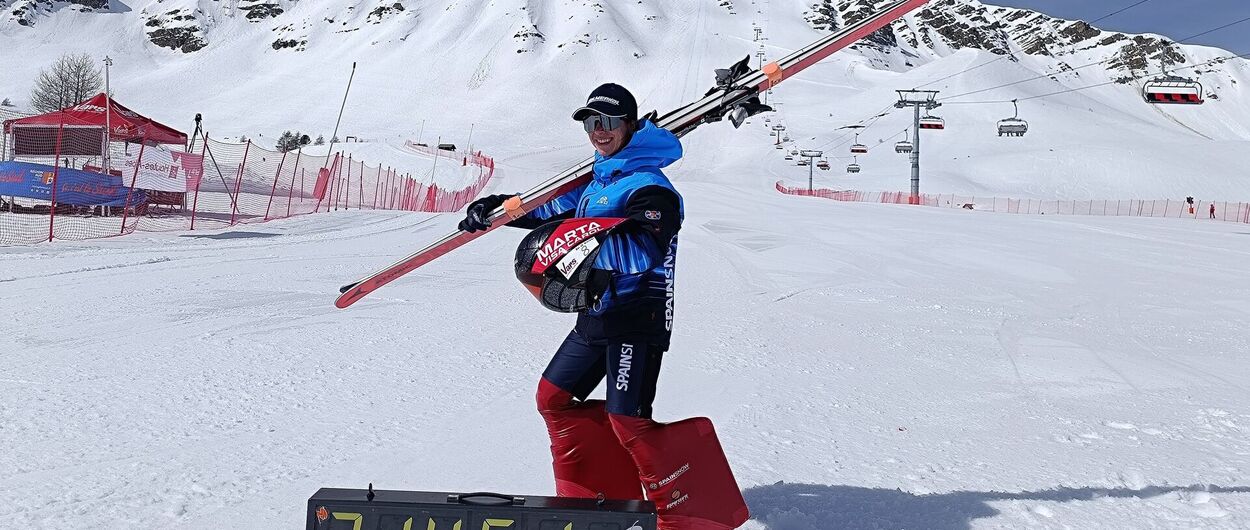 Marta Visa pulveriza su propio récord de esquí de velocidad - Kilómetro Lanzado