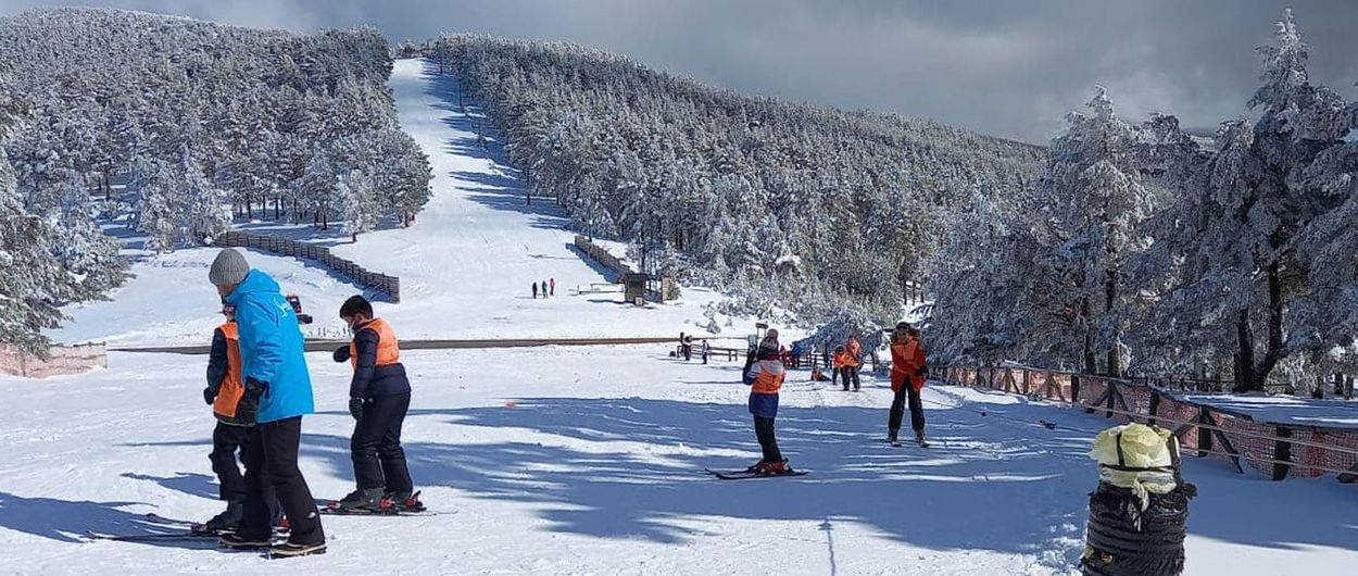 Primer paso para instalar nieve artificial en la estación de esquí Santa Inés