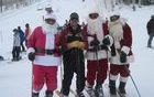 Bajada de Santa Claus esquiadores