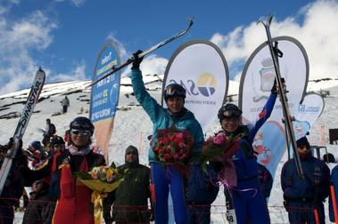 Kilian Jornet y Mieria Miró, en la Copa del Mundo de Esquí de Montaña