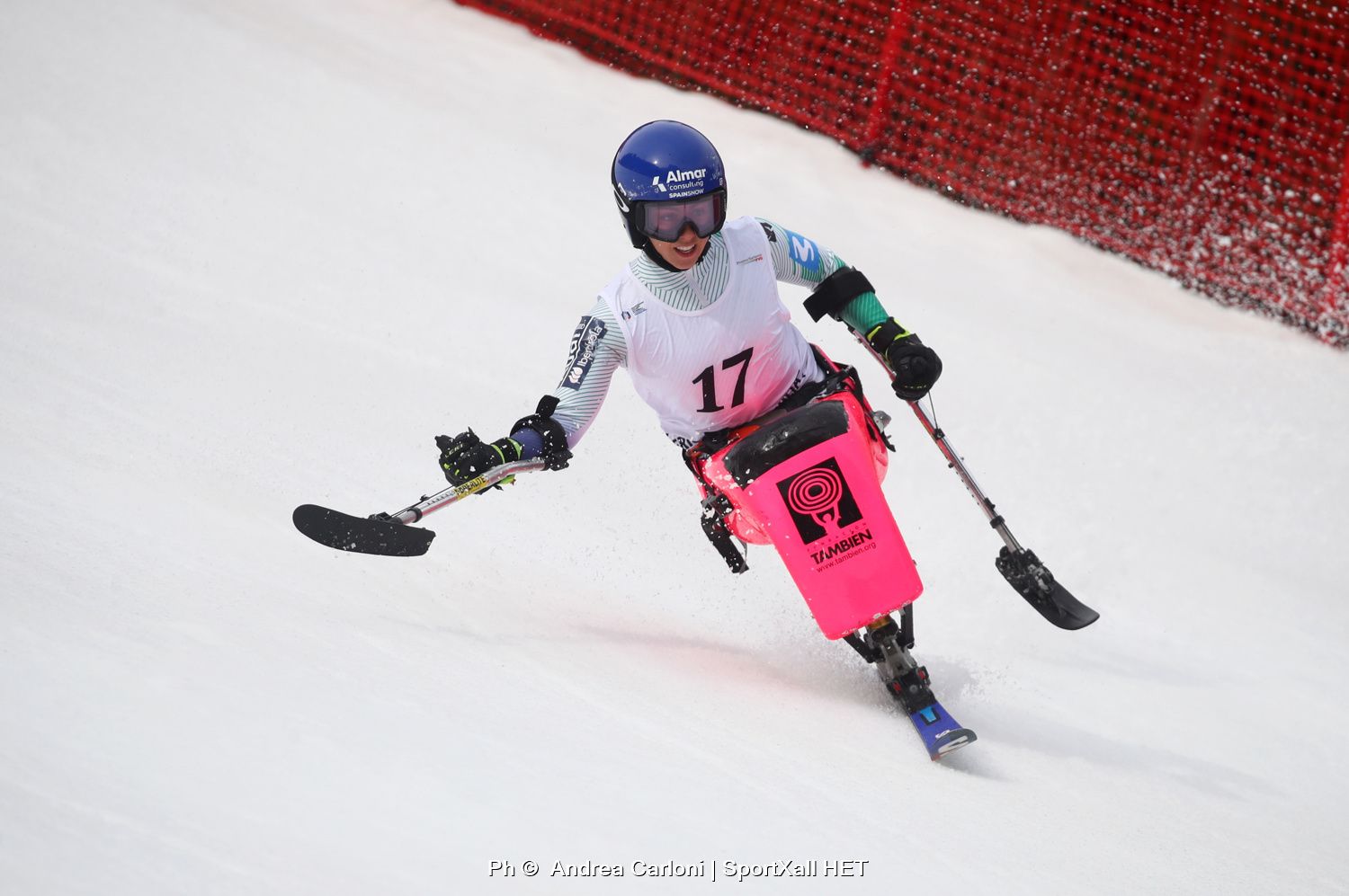 La esquiadora Audrey Pascual en Sella Nevea