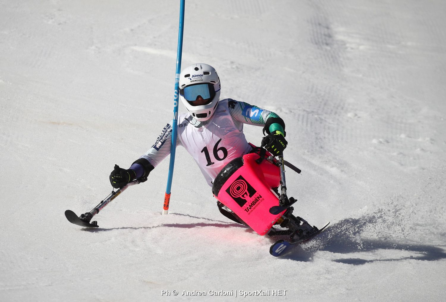La esquiadora Audrey Pascual en Sella Nevea