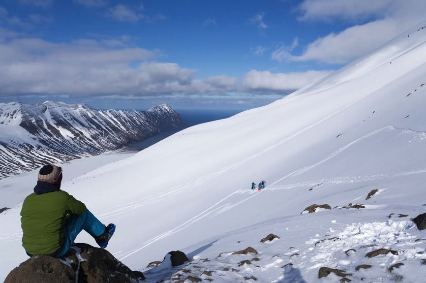 Esquiando en la Península Troll (Islandia)