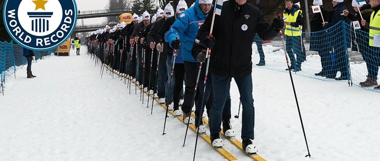 130 personas sobre un mismo esquí...y demás tonterías!