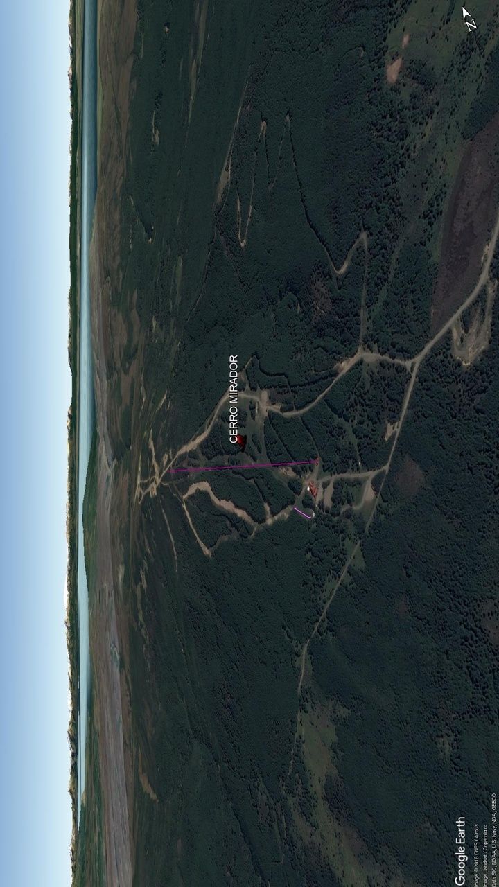 Vista Google Earth Cerro Mirador 2018