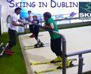 Esquiant a Dublin. Skiing in Dublin.