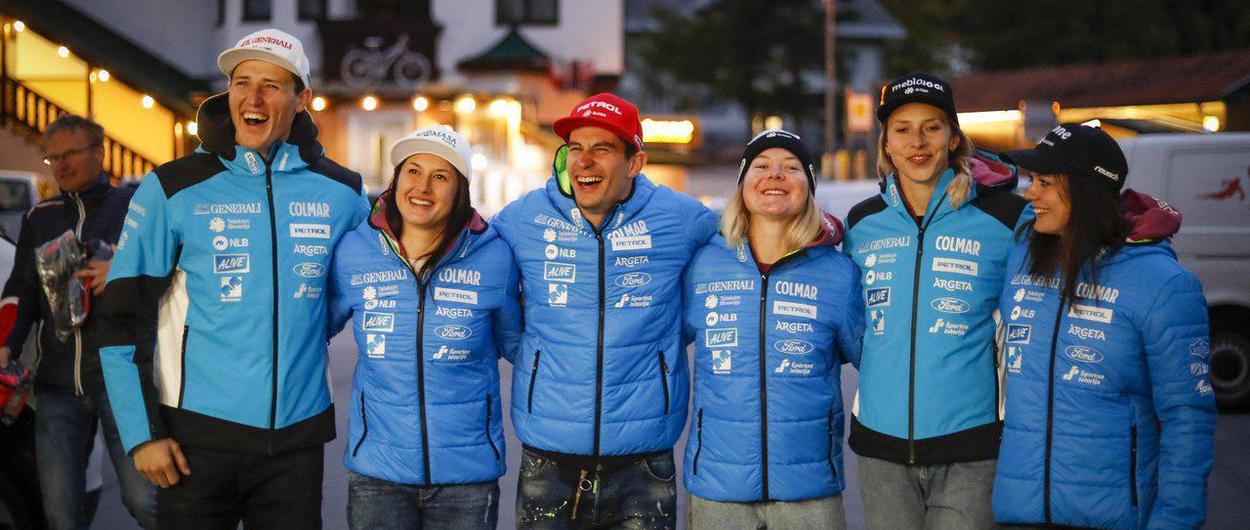 Selección Oficial de esquí alpino de Eslovenia para la temporada 2021-2022