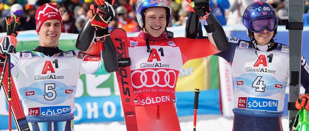 Marco Odermatt gana en Soelden la primera carrera de la World Ski Cup