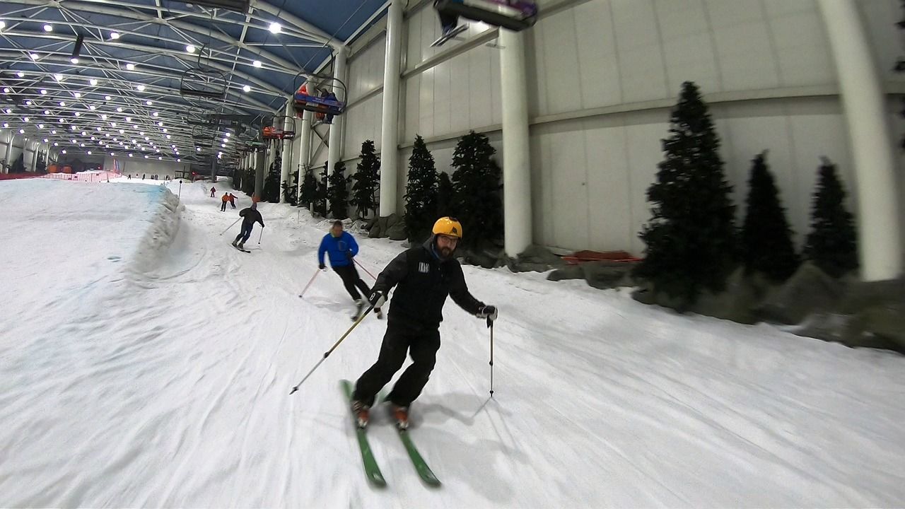 Esquiando