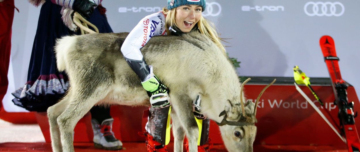 Mikaela Shiffrin gana en Levi y supera el récord de Stenmark en sláloms