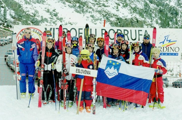 Trofeu Borrufa 1998, equipo esloveno con Sarka Zahrobska
