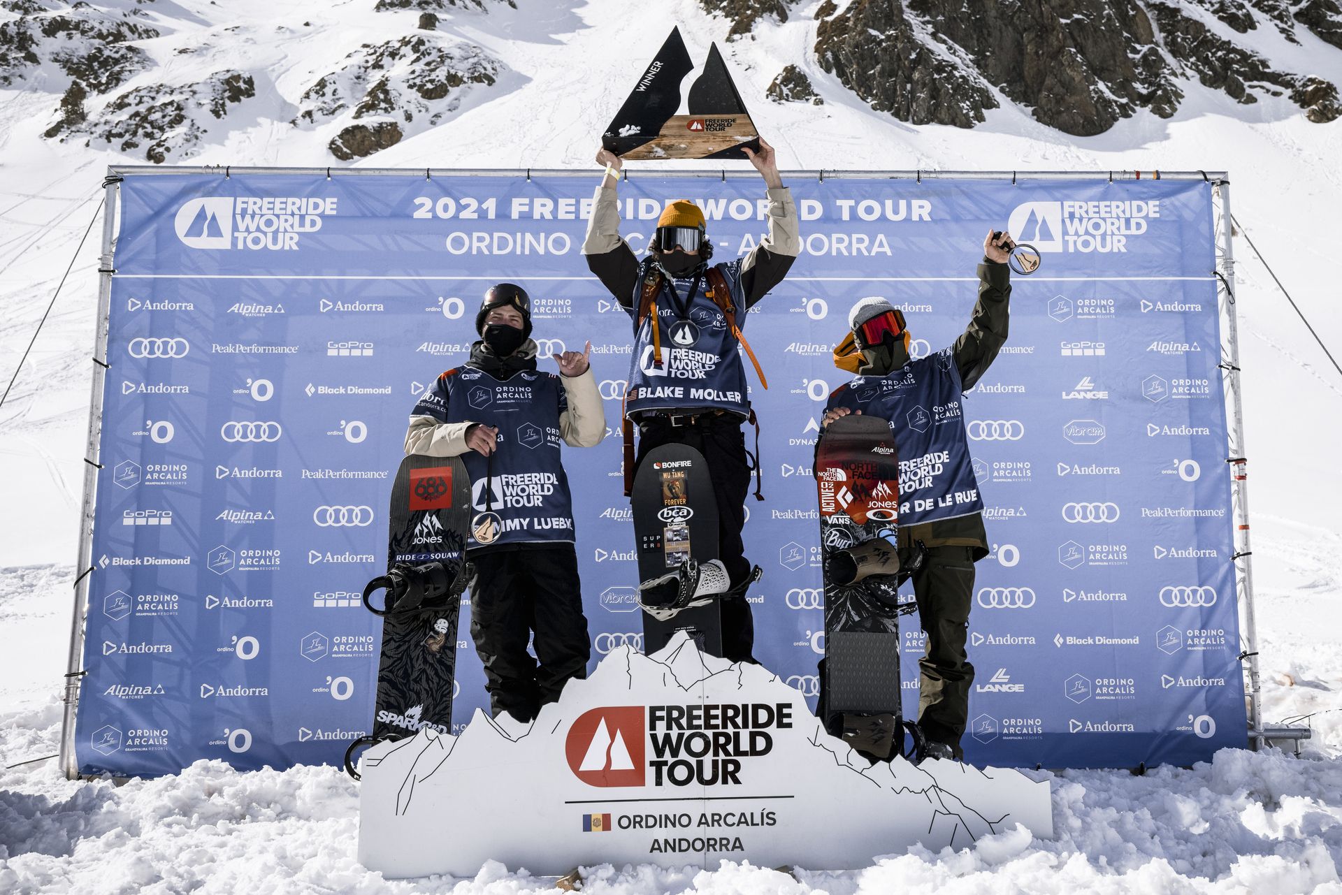 Snowboard hombres Freeride world Tour Ordino