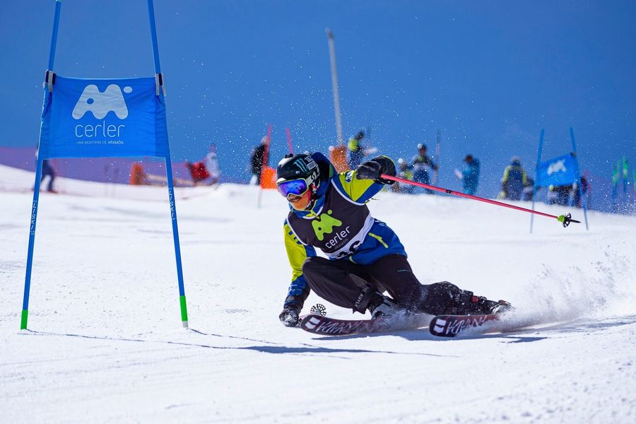 Competición de esquí alpino en Cerler