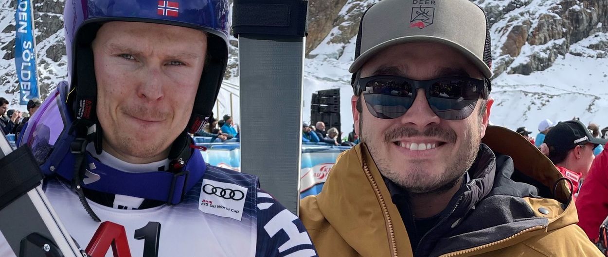 Por qué Henrik Kristoffersen tapó el logo de sus esquís Van Deer en Soelden