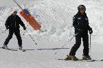 Curso de guías de esquí para ciegos en San Isidro