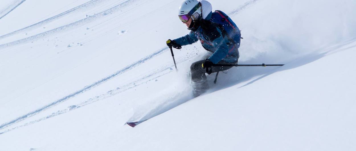 Aprender a esquiar en nieve polvo