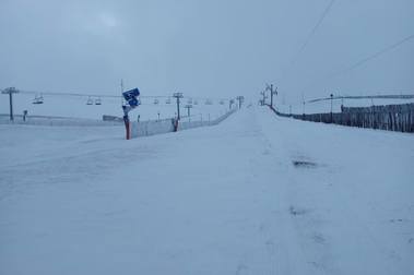 Manzaneda solo ha recibido tres nevadas esta temporada de esquí