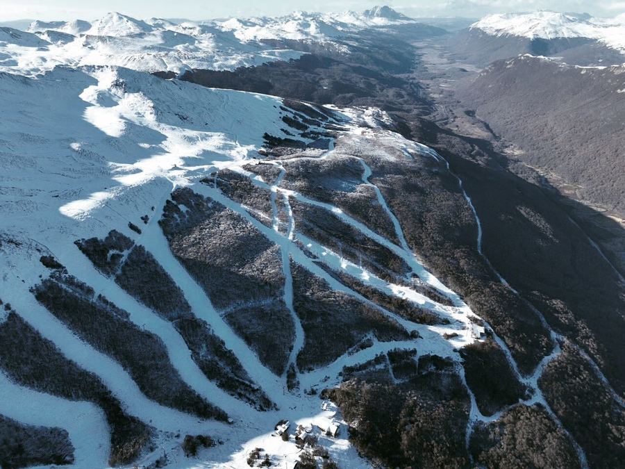 Imágenes de Cerro Castor en Invierno durante temporada esquí