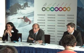Maite Nuñez, Conrad Blanch y Sergi Juanós en la rueda de prensa