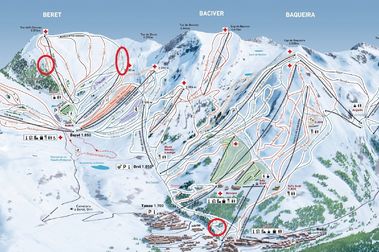 Baqueira Beret publica su mapa 2022-2023 con las nuevas pistas de esquí