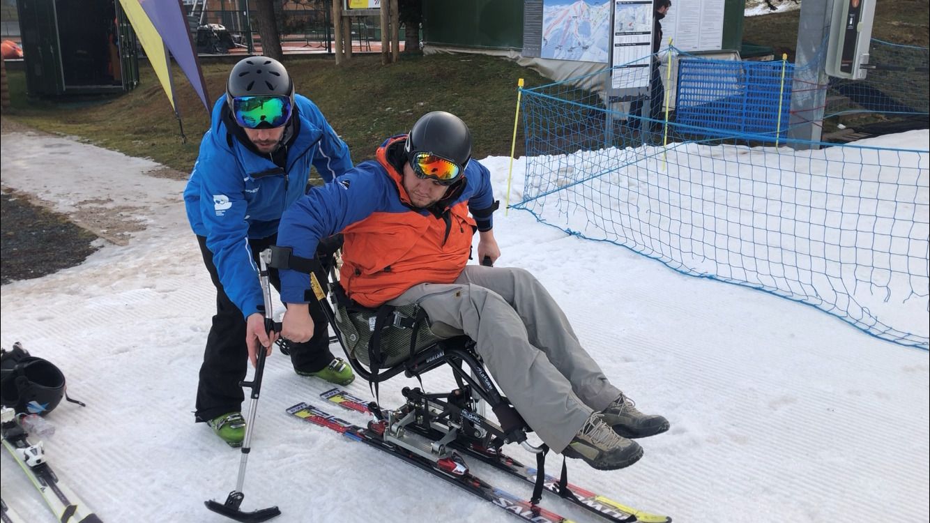 silla esquí adaptado