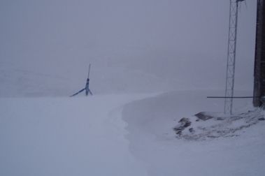 La nieve y el viento los protagonistas hoy en Candanchú