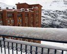 Primera nevada del año deja 20 cms. de nieve en Valle Nevado