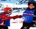 Jaime Almenar y Alicia Grijelmo Brillantes en el campeonato de España de Esquí Alpino Adaptado