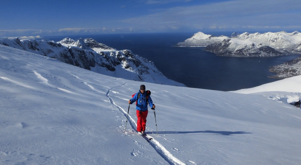 Esquí de montaña en Senja - Kvænan 