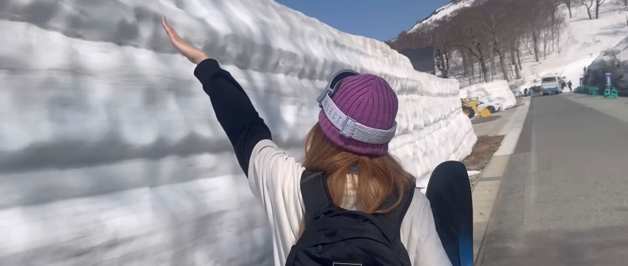 Centro de ski japonés abre en verano con 8 metros de nieve