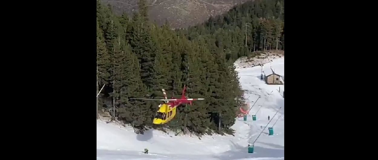 Bombers rescata a un esquiador accidentado en Masella