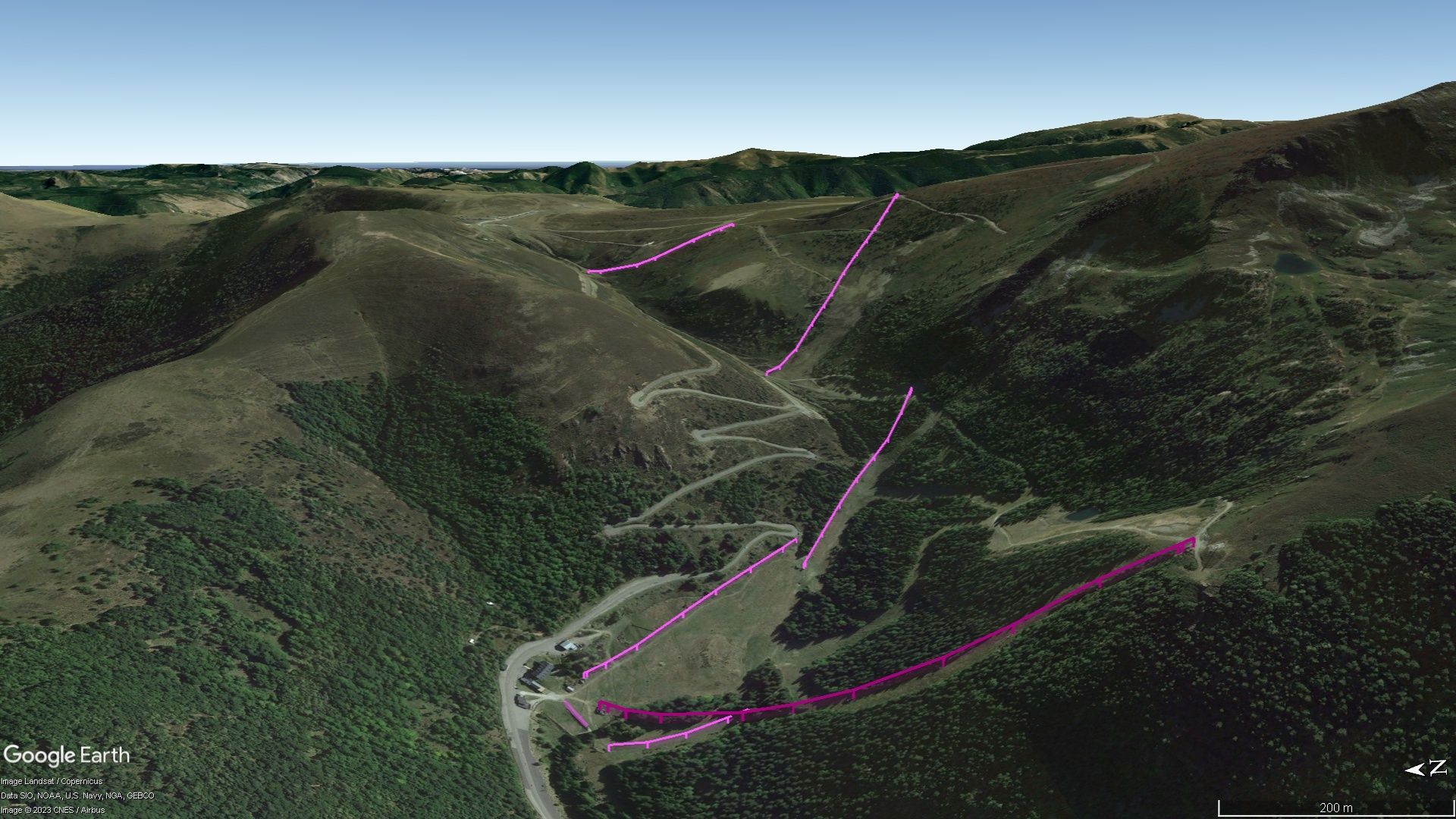 Vista Google Earth Pro Ascou Temporada 2023/24