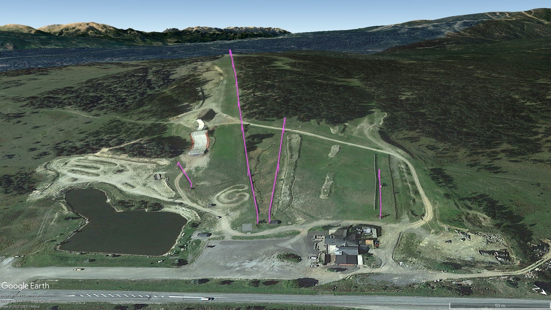 Vista Google Earth Pro La Quillane Temporada 2023/24