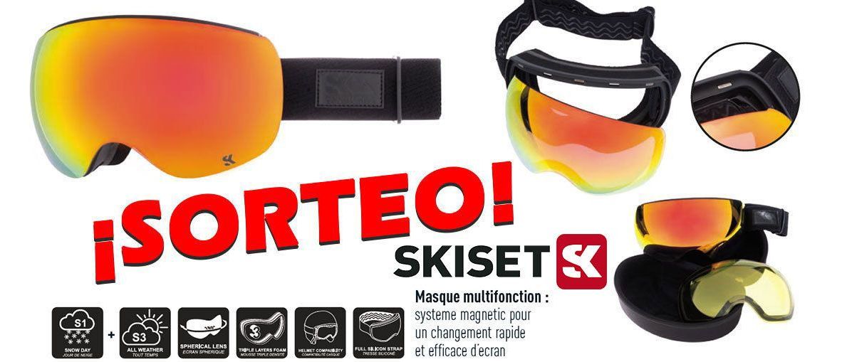 Sorteo Skiset máscaras de esquí intercambiables