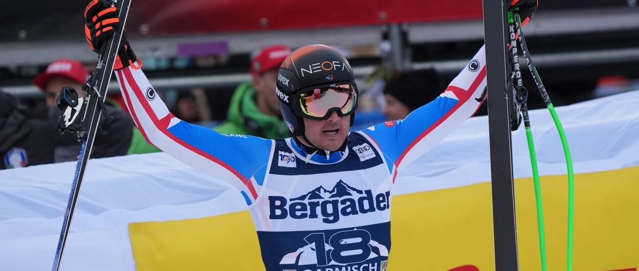 Nils Allegre da la sorpresa en el Super-G de Garmisch con su primera victoria