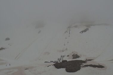 La meteorología no respeta a Sierra Nevada ni en su final de temporada de esquí
