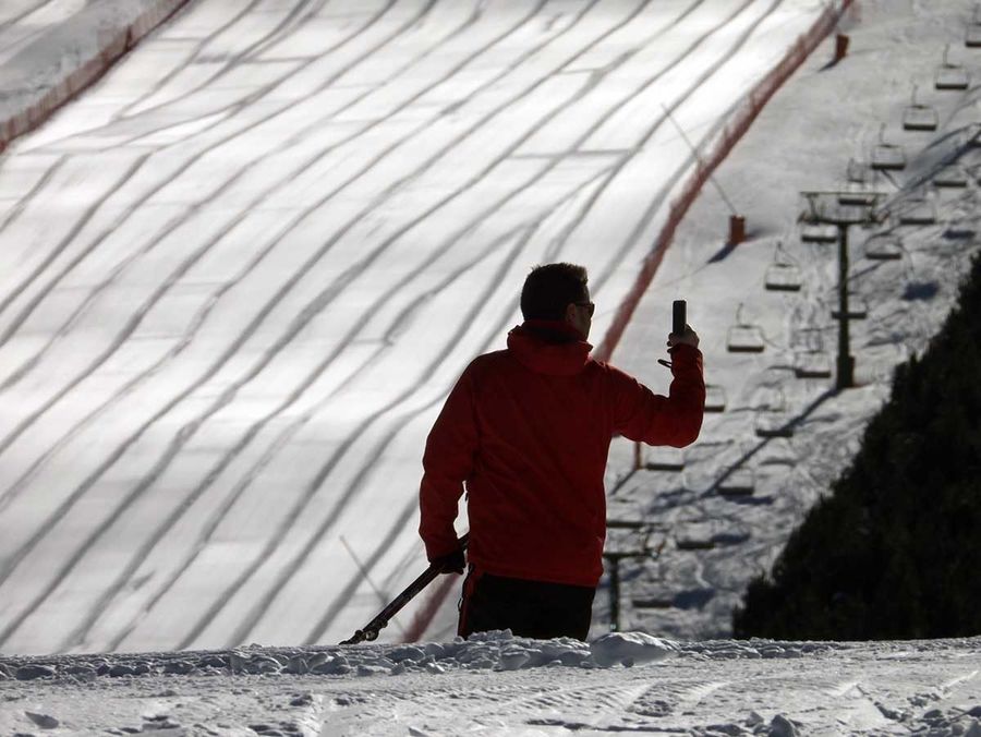 El estilo de las fotos verticales gana adeptos entre la comunidad esquiadora (Foto: IST).