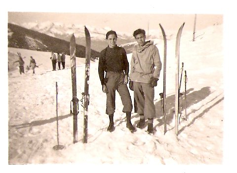 Esquiant l'any nou de 1944