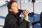 Degustación de vino a los esquiadores de Valdezcaray
