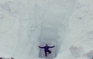 Las estación de esquí de Fonna está bajo... 11 metros de nieve!