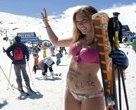 Anuncian Última Semana de Ski en Traje de Baño