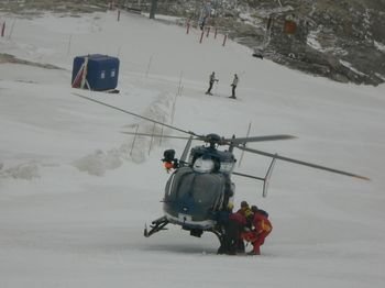 Helicóptero en Tignes