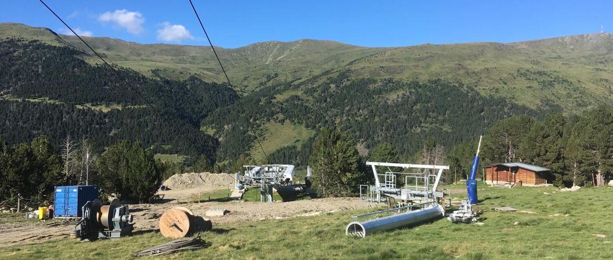 Saetde construye dos nuevas pistas de esquí en Grau Roig