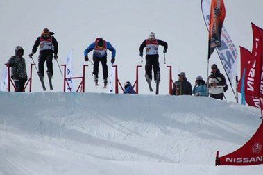 Un Éxito Competencia de Ski Cross en Nevados de Chillán
