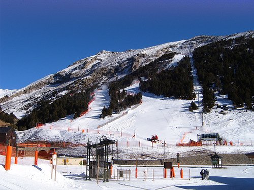 Imagen de las pistas de esquí de la Vall de Núria