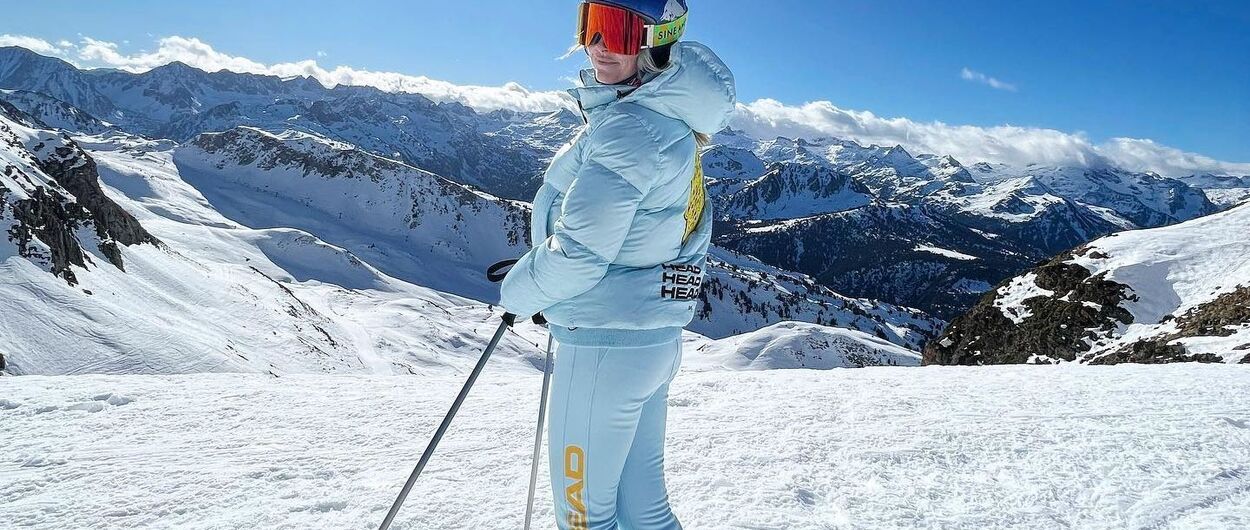 Lindsey Vonn ha esquiado en Baqueira Beret este miércoles
