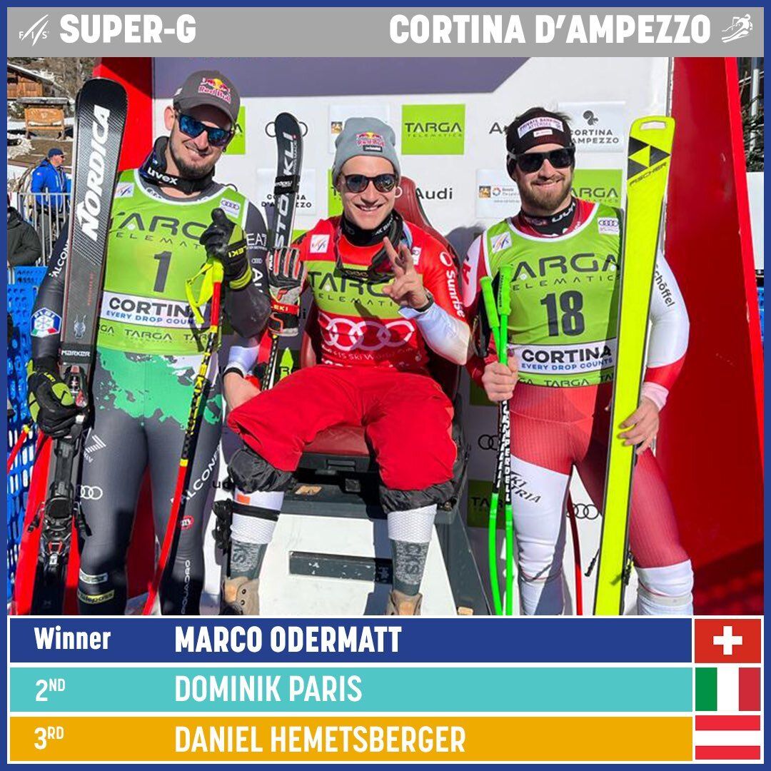 podio de Cortina Ampezzo 2023