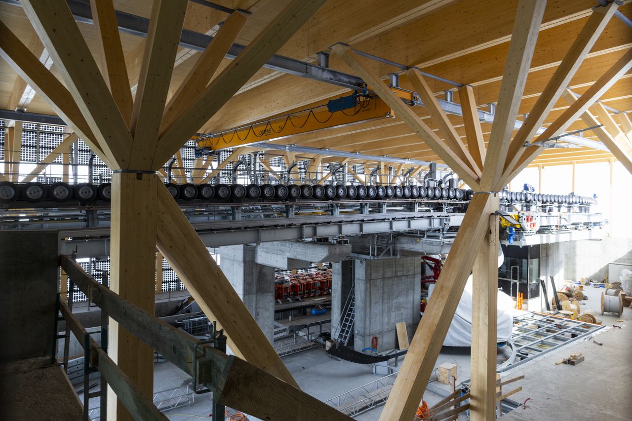 Construcción nuevo 3S de Zermatt